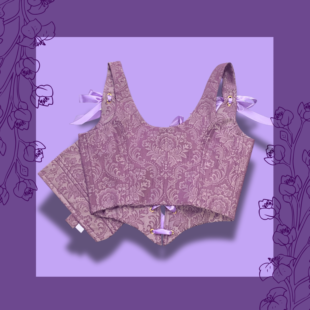 Corset snow réversible violet