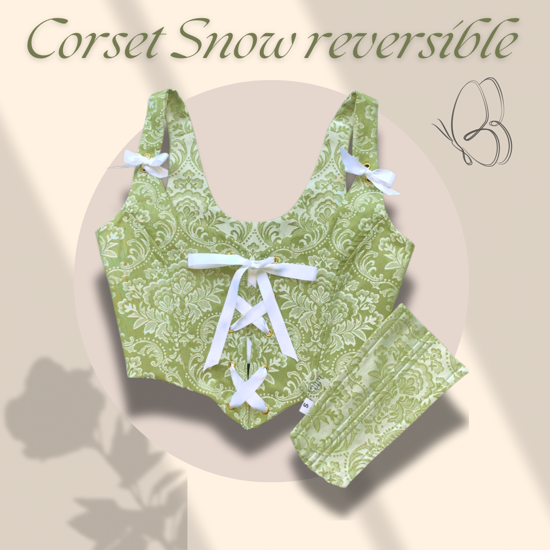 Corset snow réversible vert clair